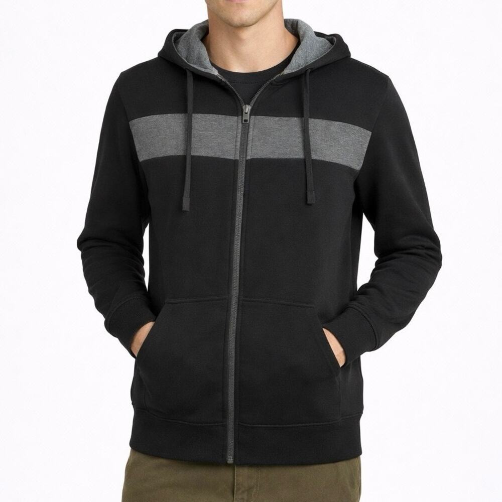 Tahari Sport Full Zip Color Block Hoodie Jacket Size Small Sporty Performance
